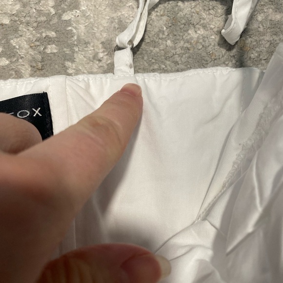 White Fox Boutique Women’s Corset Top White Size Medium M Basic Neural Chic - Picture 9 of 9